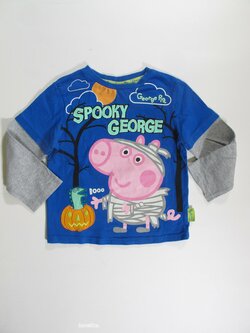 Triko dl.rukáv pro kluky modro šedé secondhand Triko dl.rukáv pro kluky modro šedé secondhand