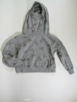 Obrázková mikina pro holky šedá secondhand
