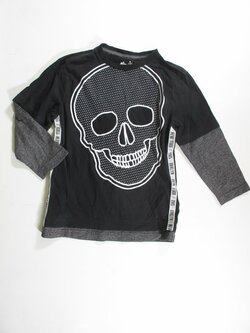 Triko dl.rukáv pro kluky šedo černé secondhand Triko dl.rukáv pro kluky šedo černé secondhand