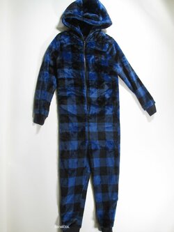 Fleesový kostkovaný overal secondhand Fleesový kostkovaný overal secondhand