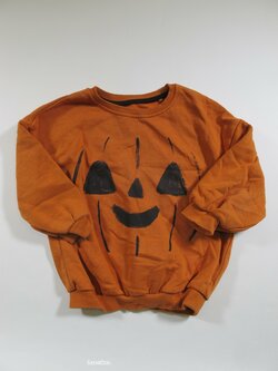 Oranžová mikina Halloween second-hand Oranžová mikina Halloween second-hand