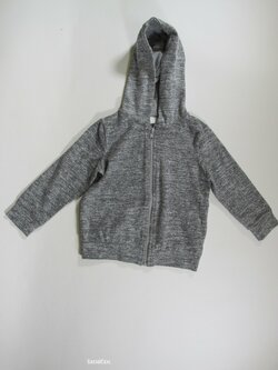 Šedá mikina melírovaná secondhand Šedá mikina melírovaná secondhand