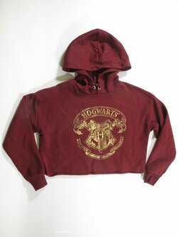 Vínová mikina pro holky crop secondhand Vínová mikina pro holky crop secondhand