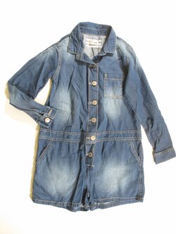 Džínový overal pro holky dl rukáv secondhand Džínový overal pro holky dl rukáv secondhand