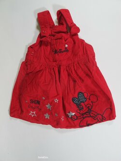 Manžestrové šaty červené secondhand