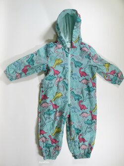 Šustákový overal s dinosaury pro holky secondhand Šustákový overal s dinosaury pro holky secondhand