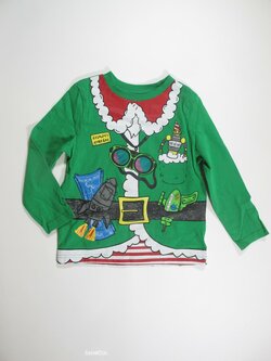Triko dl.rukáv pro kluky zelené vánoční secondhand Triko dl.rukáv pro kluky zelené vánoční secondhand