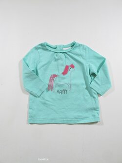 Tyrkysové triko s jednorožcem second hand Tyrkysové triko s jednorožcem second hand