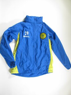 Šustáková sportovní bunda modro žlutá secondhand Šustáková sportovní bunda modro žlutá secondhand