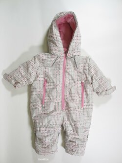 Zimní kombinéza pro holky šedo růžová secondhand Zimní kombinéza pro holky šedo růžová secondhand