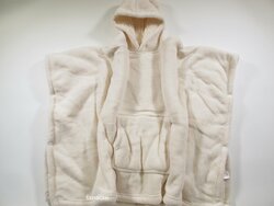 Fleesová mikina-pončo pro holky světlá Fleesová mikina-pončo pro holky světlá