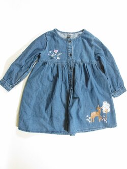 Džínové šaty dl rukáv pro holky secondhand Džínové šaty dl rukáv pro holky secondhand