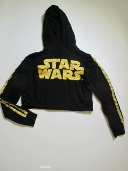 Černá mikina pro holky crop secondhand Černá mikina pro holky crop secondhand