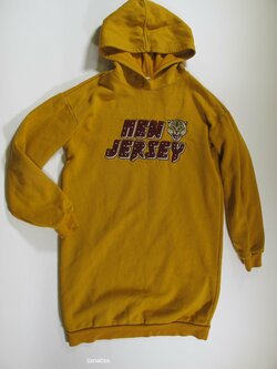 Mikina-šaty  okrové pro holky secondhand