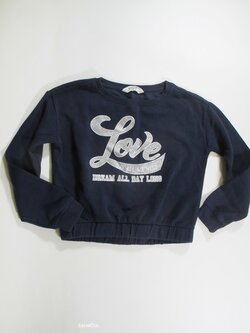 Mikina pro holky modrá crop secondhand Mikina pro holky modrá crop secondhand