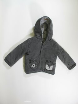 Šedý kabátek pro kluky oboustraný secondhand Šedý kabátek pro kluky oboustraný secondhand