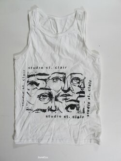 Triko pro holky bílé na ramínka secondhnd