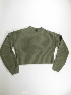 Svetr pro holky zelený crop secondhand Svetr pro holky zelený crop secondhand