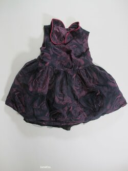 Kytkované šaty fialové  s kytkami  secondhand