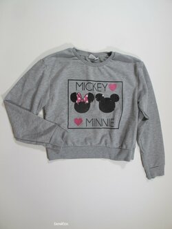 Šedá mikina pro holky, crop secondahnd Šedá mikina pro holky, crop secondahnd