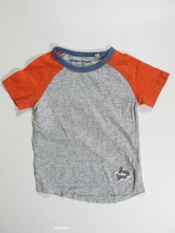 Triko pro kluky šedo oranžové secondhand Triko pro kluky šedo oranžové secondhand