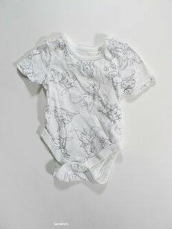 Bílé body pro kluky se slony  secondhand