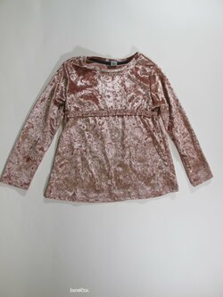 Triko dl.rukáv pro holky sametové sv růžové secondhand