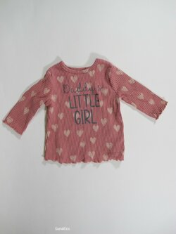 Triko dl.rukáv pro holky srdíčkové secondhand