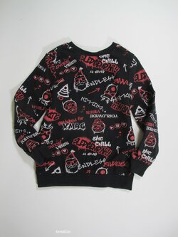 Obrázková černá mikina pro kluky secondhand Obrázková černá mikina pro kluky secondhand