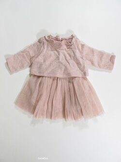 Šaty pro holky dl rukáv růžové secondhand Šaty pro holky dl rukáv růžové secondhand