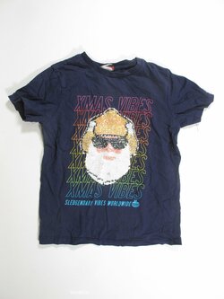 Triko modré pro holky vánoční secondhand Triko modré pro holky vánoční secondhand