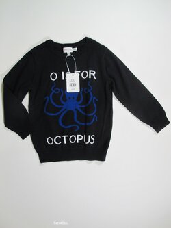 Černý svetr s obrázkem pro kluky outlet Černý svetr s obrázkem pro kluky outlet