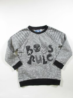 MIkina šedo bílo černá pro kluky secondhand MIkina šedo bílo černá pro kluky secondhand