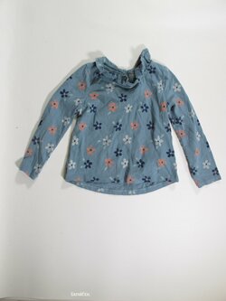 Triko dl.rukáv pro holky s kytkami secondhand Triko dl.rukáv pro holky s kytkami secondhand