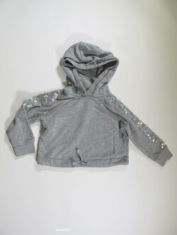 Mikina pro holky šedá cropsecondhand Mikina pro holky šedá cropsecondhand