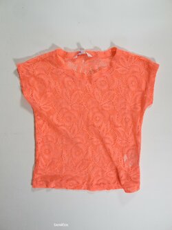 Krajkové triko pro holky růžové secondhand Krajkové triko pro holky růžové secondhand