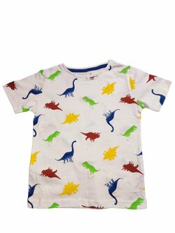 Triko krátké bílé s dinosaury pro kluky outlet Triko krátké bílé s dinosaury pro kluky outlet