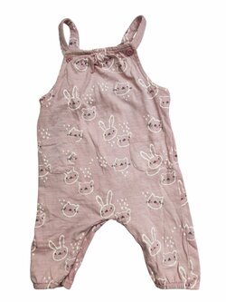 Kalhoty s lacle růžové s obrázky pro holky secondhand