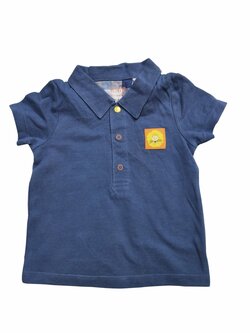 Modré triko krátké s límečkem pro kluky outlet Modré triko krátké s límečkem pro kluky outlet