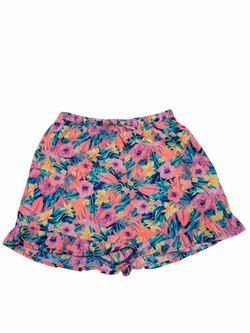 Letní barevné kraťasy květinové pro holky secondhand Letní barevné kraťasy květinové pro holky secondhand
