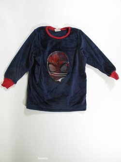 Vršek od pyžama modrý sametový secondhand Vršek od pyžama modrý sametový secondhand