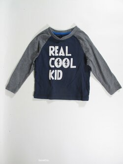 Triko dl rukáv pro kluky šedo modré secondhand Triko dl rukáv pro kluky šedo modré secondhand