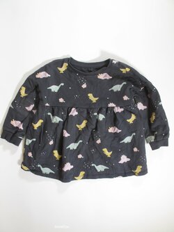 Mikinové šaty dl rukáv s obrázky secondhand Mikinové šaty dl rukáv s obrázky secondhand