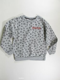 Mikina šedá se vzorem secondhand Mikina šedá se vzorem secondhand