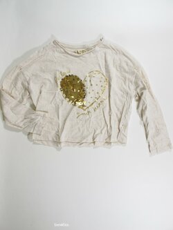 Triko dl.rukáv pro holky světlé crop secondhand Triko dl.rukáv pro holky světlé crop secondhand