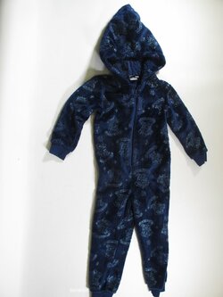 Modrý fleesový overal pro holky secondhand