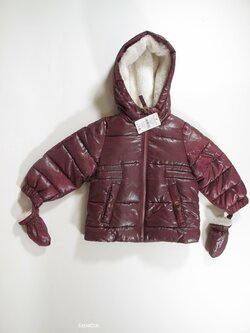 Zimní vínová třpytivá bunda pro holky outlet Zimní vínová třpytivá bunda pro holky outlet