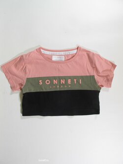 Triko pro holky trojbarevné crop secondhand Triko pro holky trojbarevné crop secondhand