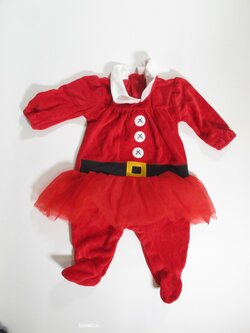 Sametové dívčí dupačky červenésecondhand Sametové dívčí dupačky červenésecondhand