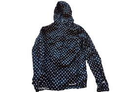 Černá bunda šusťáková s puntíkami pro holky secondhand Peter Storm